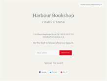 Tablet Screenshot of harbourbookshop.co.uk